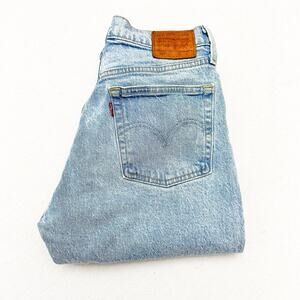 Levi's 501 S Skinny Light Wash Button Fly Denim Jeans Leg Size 26 x 28
